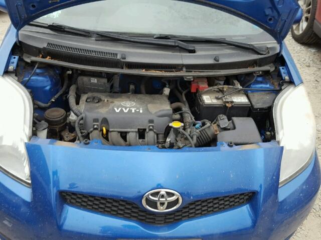 JTDJT903695264253 - 2009 TOYOTA YARIS BLUE photo 7