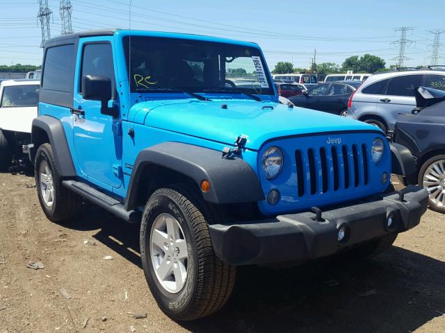 1C4AJWAG8HL725937 - 2017 JEEP WRANGLER S 蓝色 照片 1