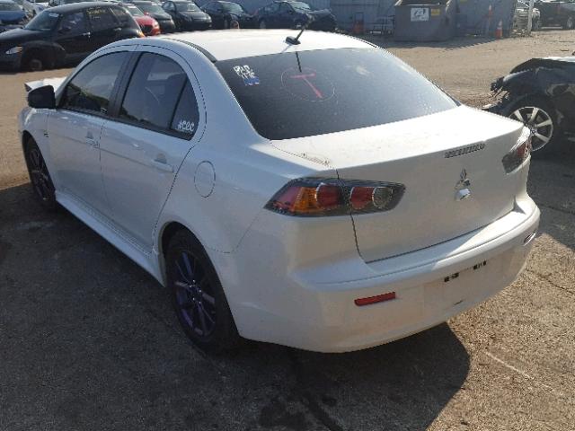 JA32U2FU4GU008932 - 2016 MITSUBISHI LANCER ES WHITE photo 3