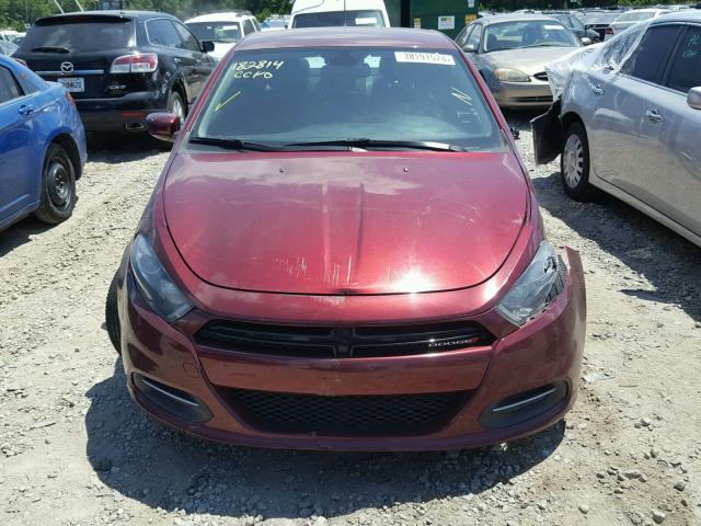 1C3CDFBB1FD351377 - 2015 DODGE DART SXT BURGUNDY photo 9