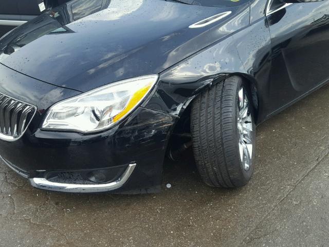 2G4GK5EX4G9200578 - 2016 BUICK REGAL BLACK photo 9