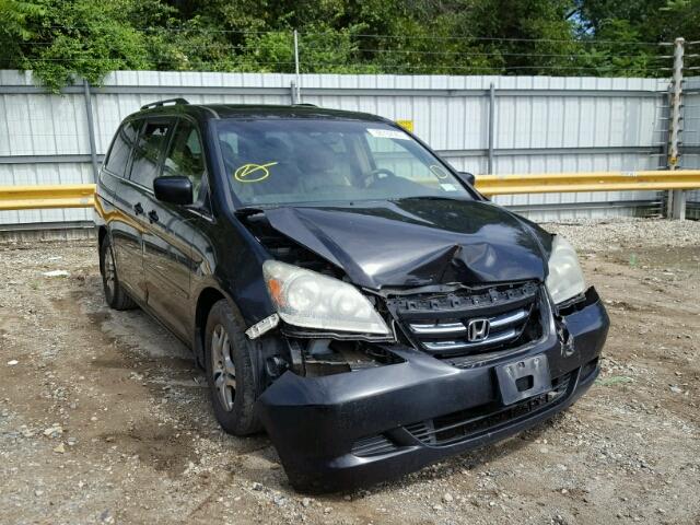 5FNRL38745B133368 - 2005 HONDA ODYSSEY BLACK photo 1