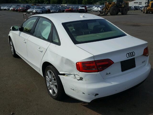 WAUAFAFL5AN016710 - 2010 AUDI A4 PREMIUM WHITE photo 3