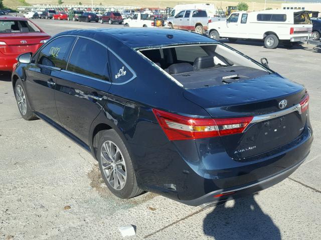 4T1BK1EB8HU262030 - 2017 TOYOTA AVALON XLE BLUE photo 3