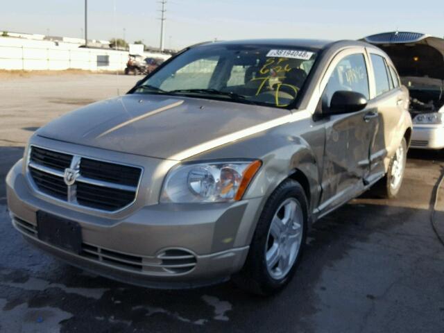 1B3HB48A69D164314 - 2009 DODGE CALIBER SX TAN photo 2