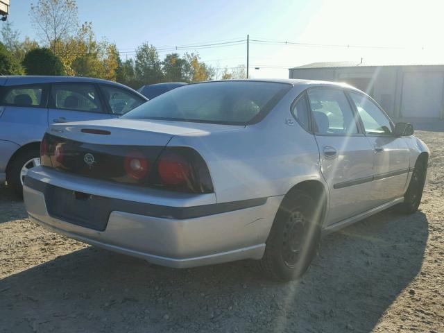 2G1WF52EX49227473 - 2004 CHEVROLET IMPALA 银色 照片 4