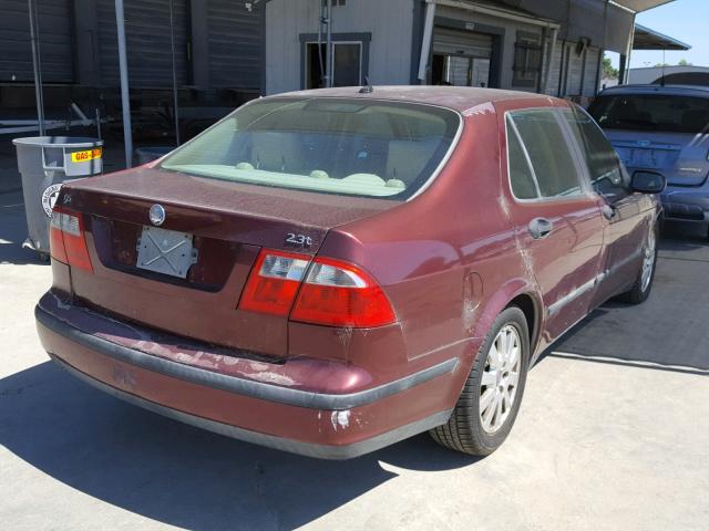 YS3EB49E833010406 - 2003 SAAB 9-5 LINEAR RED photo 4