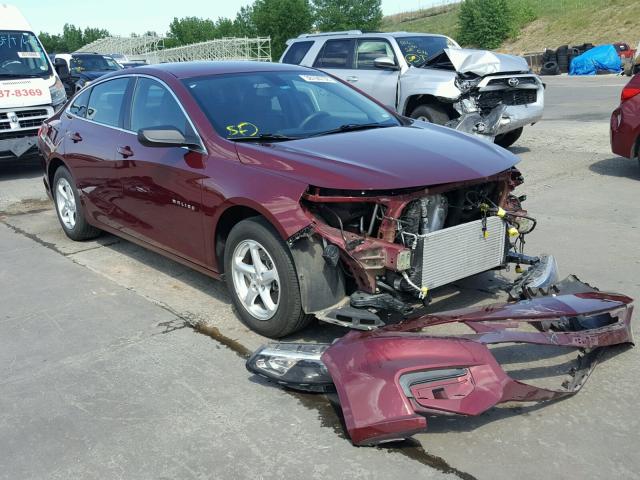 1G1ZB5ST9GF292169 - 2016 CHEVROLET MALIBU LS მუქწითელი ფოტო 1