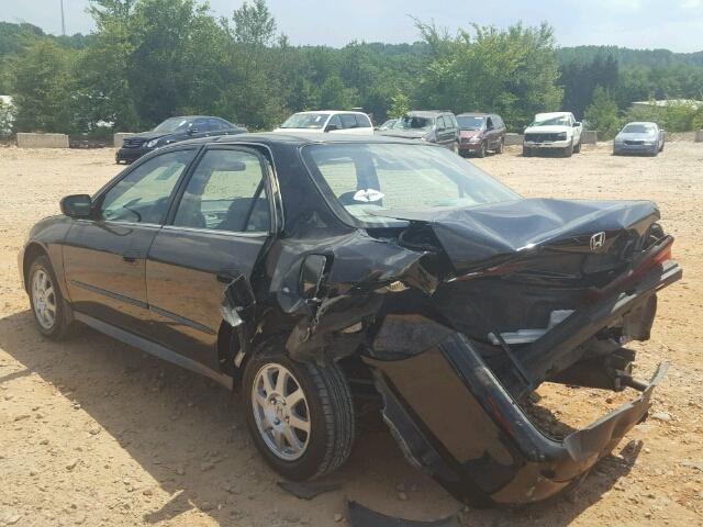 1HGCG56742A035665 - 2002 HONDA ACCORD BLACK photo 3