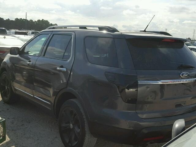 1FM5K8F89FGA69955 - 2015 FORD EXPLORER L GRAY photo 3