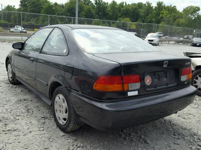 1HGEJ8145TL093489 - 1996 HONDA CIVIC EX BLACK photo 3