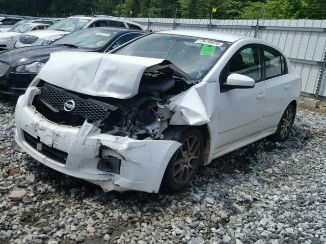 3N1BB61E28L697866 - 2008 NISSAN SENTRA SE- WHITE photo 2