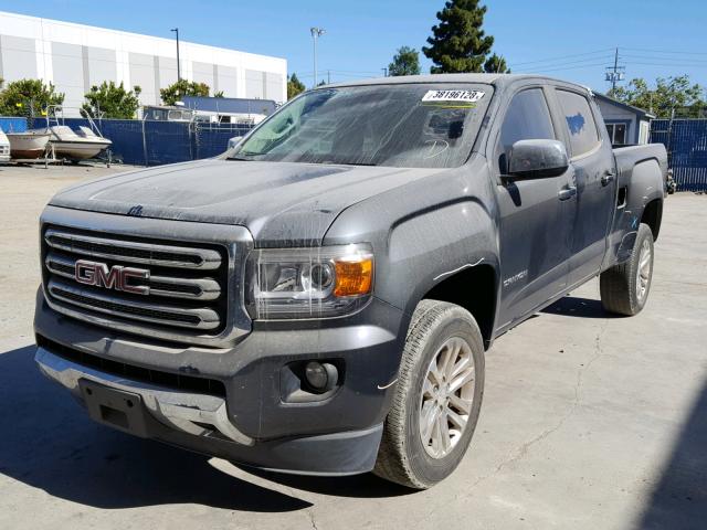 1GTG6CE32F1220549 - 2015 GMC CANYON SLT GRAY photo 2