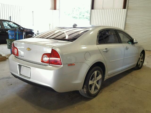 1G1ZC5E0XCF203055 - 2012 CHEVROLET MALIBU 1LT SILVER photo 4