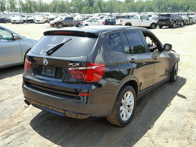 5UXWX9C5XD0A25772 - 2013 BMW X3 XDRIVE2 GRAY photo 4