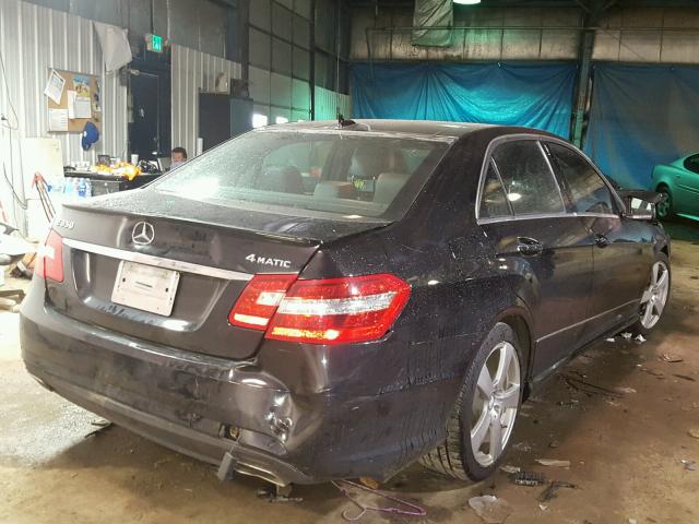 WDDHF8HB6AA097941 - 2010 MERCEDES-BENZ E 350 4MAT BLACK photo 4