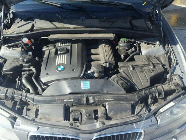 WBAUN135X9VH81366 - 2009 BMW 128 I GRAY photo 7