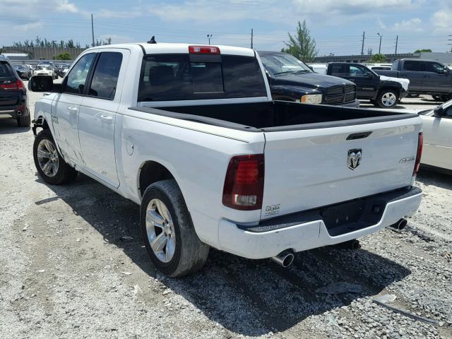 1C6RR7MT3ES136846 - 2014 RAM 1500 SPORT WHITE photo 3