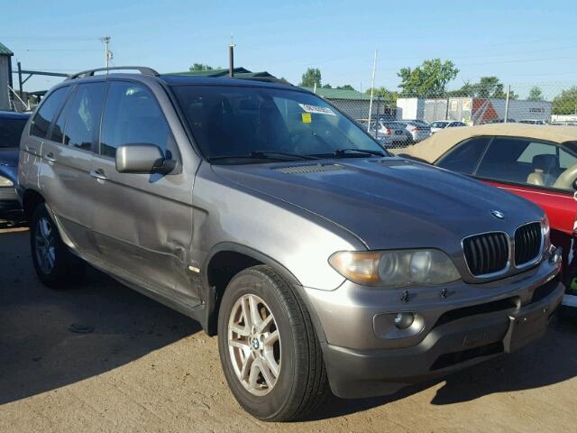 5UXFA13535LY13938 - 2005 BMW X5 GRAY photo 1