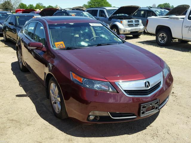 19UUA8F51DA002518 - 2013 ACURA TL TECH MAROON photo 1