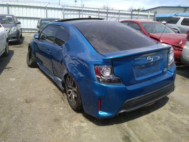 JTKJF5C77FJ002736 - 2015 TOYOTA SCION TC 蓝色 照片 3