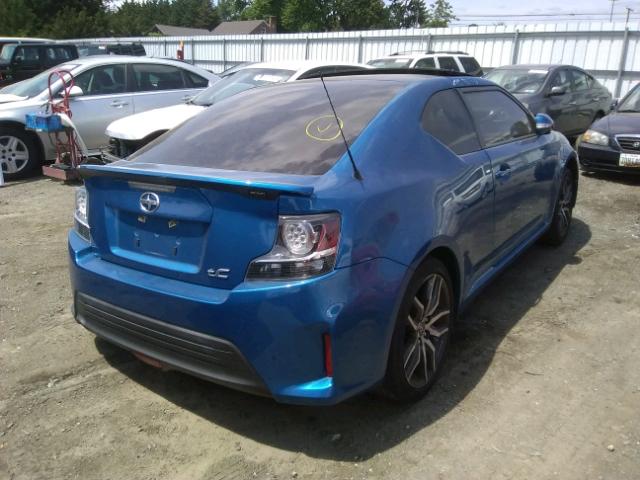 JTKJF5C77FJ002736 - 2015 TOYOTA SCION TC 蓝色 照片 4