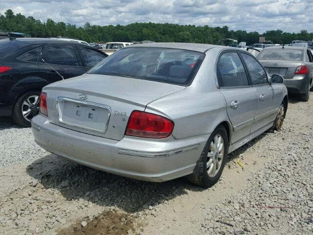 KMHWF35H35A160279 - 2005 HYUNDAI SONATA SILVER photo 4