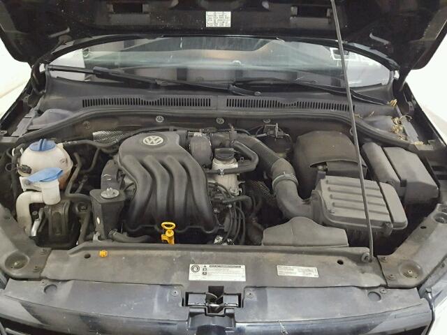 3VW2K7AJ9DM253823 - 2013 VOLKSWAGEN JETTA BASE BLACK photo 7