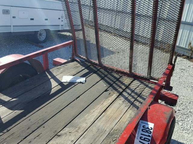 4GWFS1628XT000134 - 1999 UTILITY TRAILER RED photo 6