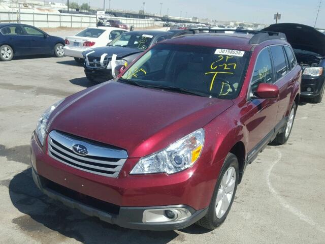 4S4BRBCC6B3430161 - 2011 SUBARU OUTBACK 2. BURGUNDY photo 2