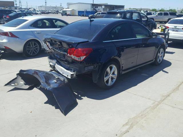 1G1PE5SB6E7218561 - 2014 CHEVROLET CRUZE LT BLUE photo 4