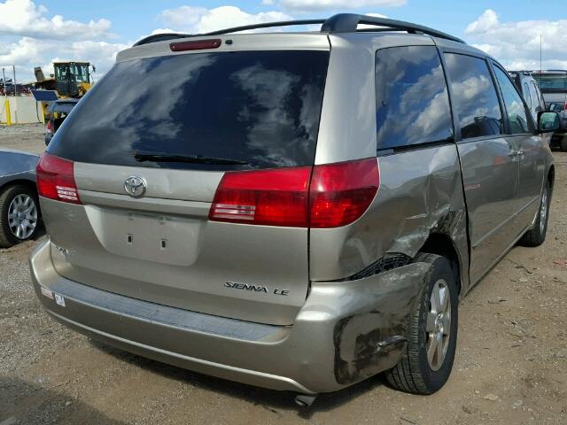 5TDZA23CX5S362136 - 2005 TOYOTA SIENNA CE GOLD photo 4