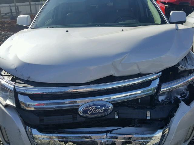 2FMDK3KCXBBA67206 - 2011 FORD EDGE LIMIT WHITE photo 7