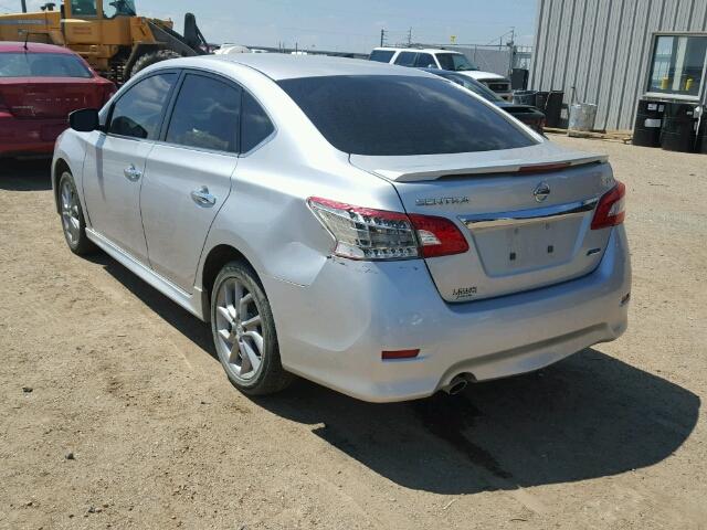 3N1AB7AP3EY314390 - 2014 NISSAN SENTRA S SILVER photo 3