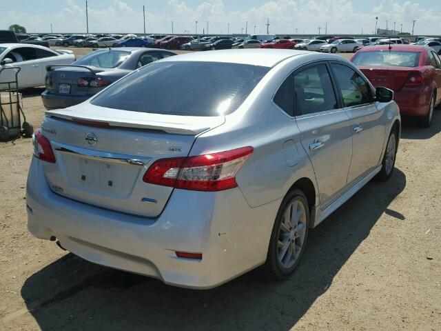 3N1AB7AP3EY314390 - 2014 NISSAN SENTRA S SILVER photo 4