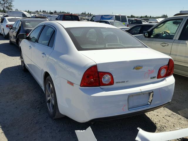 1G1ZC5EUXBF290361 - 2011 CHEVROLET MALIBU 1LT WHITE photo 3
