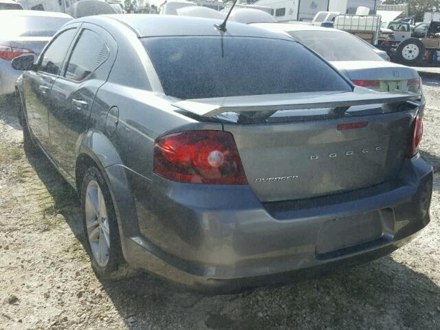 1C3CDZAG1DN604414 - 2013 DODGE AVENGER GRAY photo 3