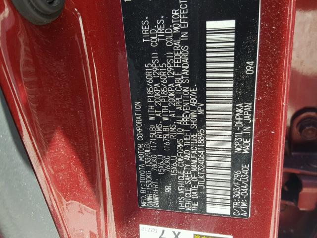 JTLKT324064118895 - 2006 TOYOTA SCION XB Kastanienbraun Foto 10