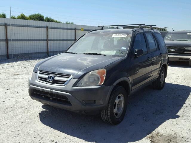 JHLRD68574C016850 - 2004 HONDA CR-V LX BLACK photo 2