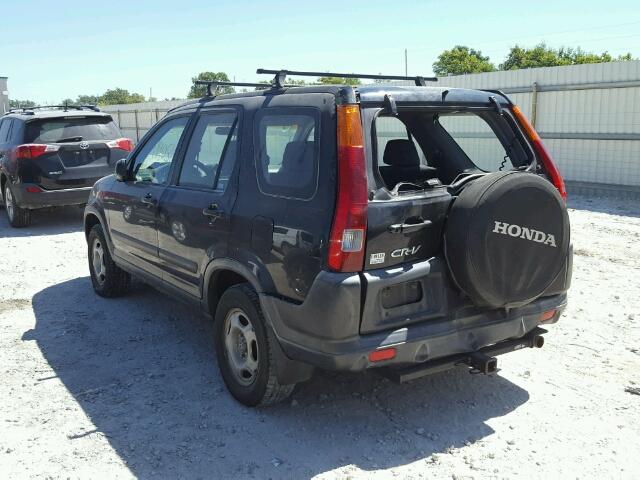 JHLRD68574C016850 - 2004 HONDA CR-V LX BLACK photo 3