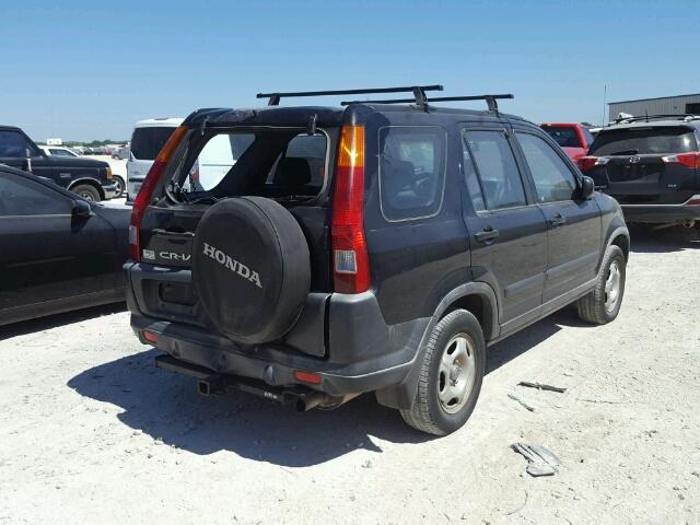 JHLRD68574C016850 - 2004 HONDA CR-V LX BLACK photo 4