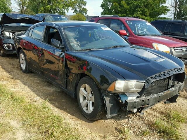 2C3CDXBG5CH218783 - 2012 DODGE CHARGER BLACK photo 1