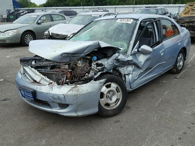 JHMES96664S003333 - 2004 HONDA CIVIC BLUE photo 2