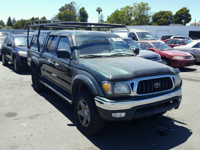 5TEGN92N61Z827824 - 2001 TOYOTA TACOMA DOU GREEN photo 1