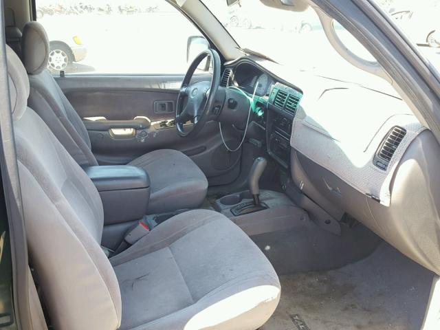 5TEGN92N61Z827824 - 2001 TOYOTA TACOMA DOU GREEN photo 5