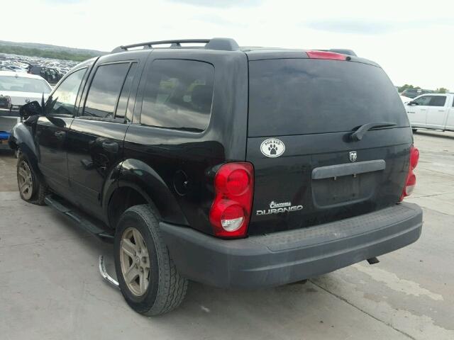 1D4HD38K46F188156 - 2006 DODGE DURANGO SX BLACK photo 3