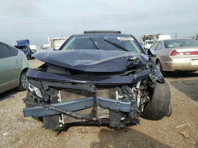 2G1155S32E9307749 - 2014 CHEVROLET IMPALA BLUE photo 10