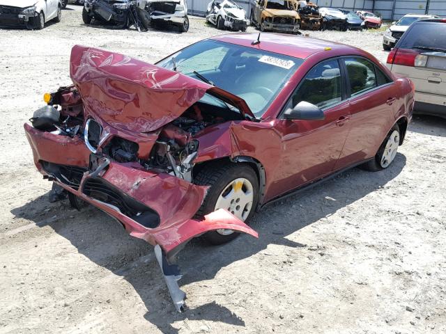 1G2ZF57B584121514 - 2008 PONTIAC G6 VALUE L RED photo 2