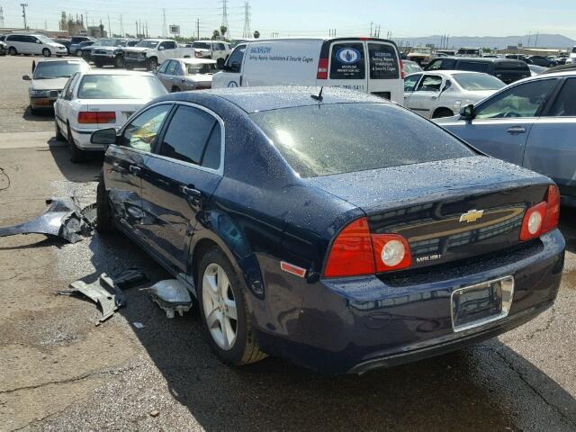 1G1ZB5EB7AF222891 - 2010 CHEVROLET MALIBU BLUE photo 3