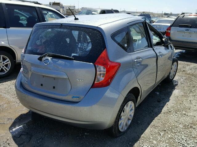 3N1CE2CP1EL396777 - 2014 NISSAN VERSA NOTE GRAY photo 4